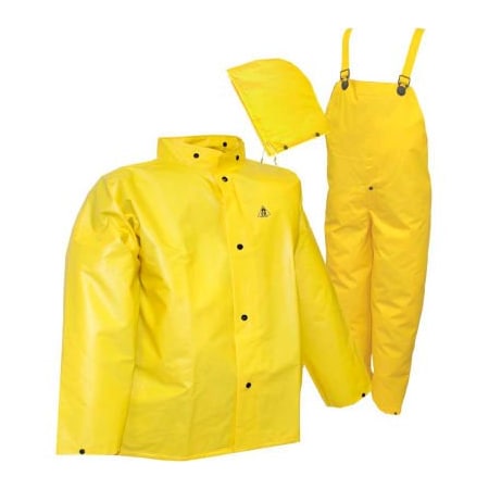 Tingley Tingley S56307 DuraScrim 3 Pc Suit, Yellow, Detachable Hood, 5XL S56307.5X